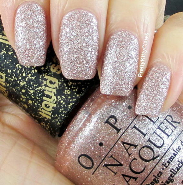 Nail polish swatch / manicure of shade OPI Silent Stars Go By