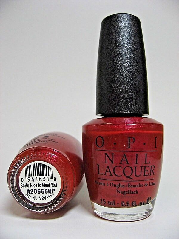 Nail polish swatch / manicure of shade OPI SoHo Nice to Meet You