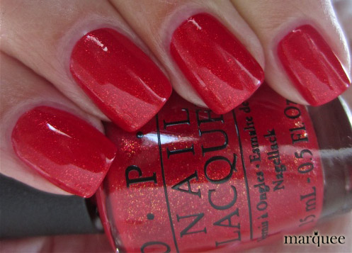Nail polish swatch / manicure of shade OPI The Spy Who Loved Me