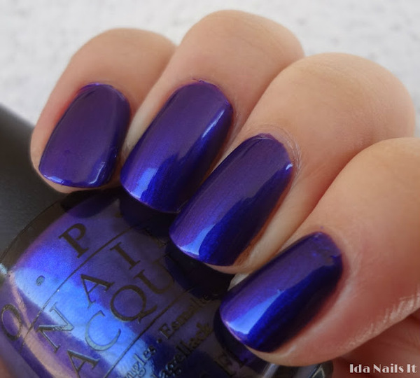 Nail polish swatch / manicure of shade OPI Tomorrow Never Dies