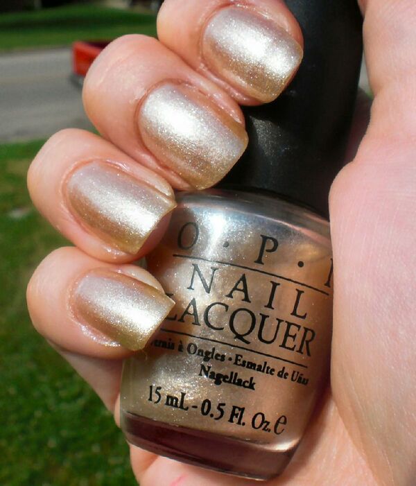 Nail polish swatch / manicure of shade OPI Up Front and Personal