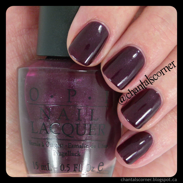 Nail polish swatch / manicure of shade OPI Yes... I Can-Can!