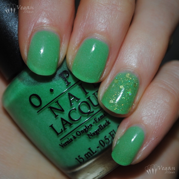 Nail polish swatch / manicure of shade OPI Zom-body to Love