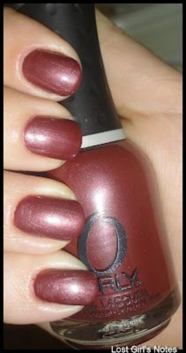 Nail polish swatch / manicure of shade Orly Act Your Shoe Size