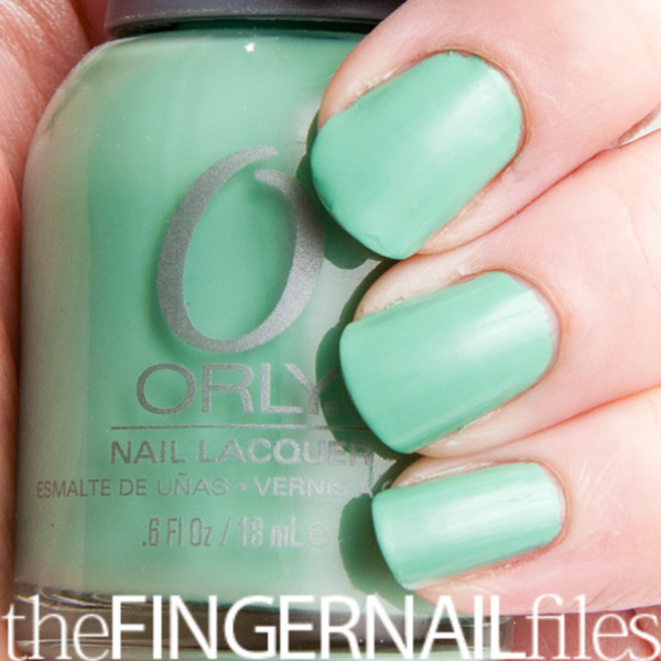 Nail polish swatch / manicure of shade Orly Ancient Jade