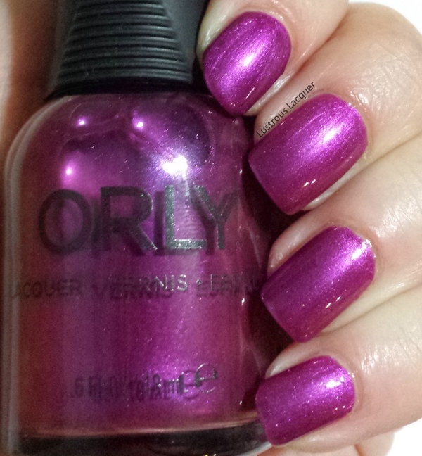 Nail polish swatch / manicure of shade Orly Beautiful Disaster