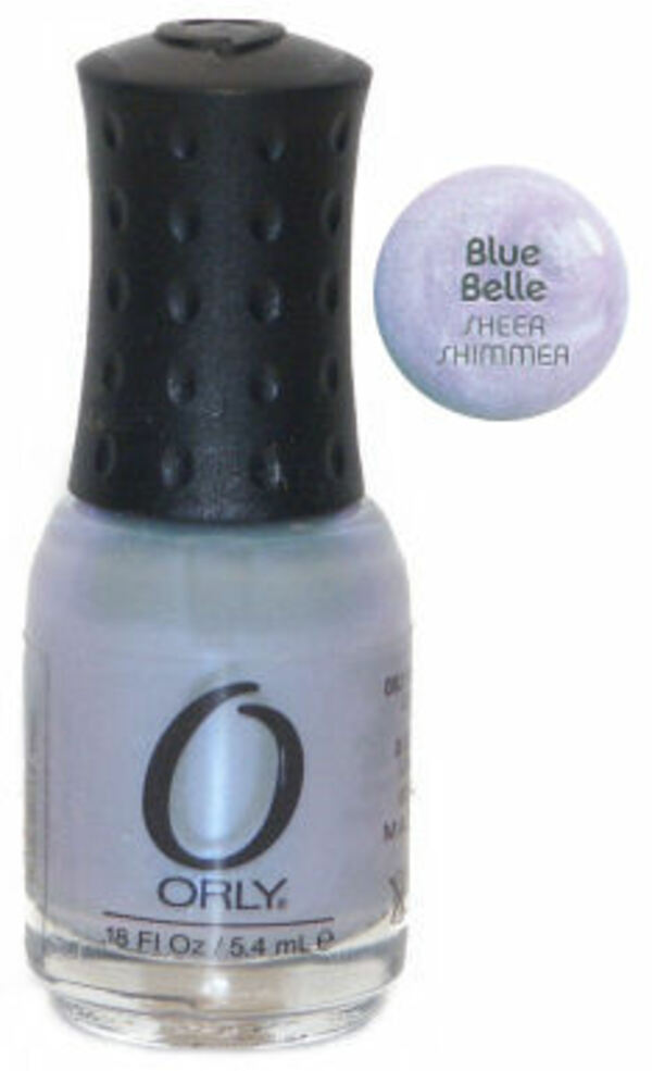 Nail polish swatch / manicure of shade Orly Blue Belle