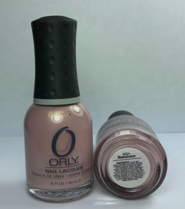 Nail polish swatch / manicure of shade Orly Blushalicious