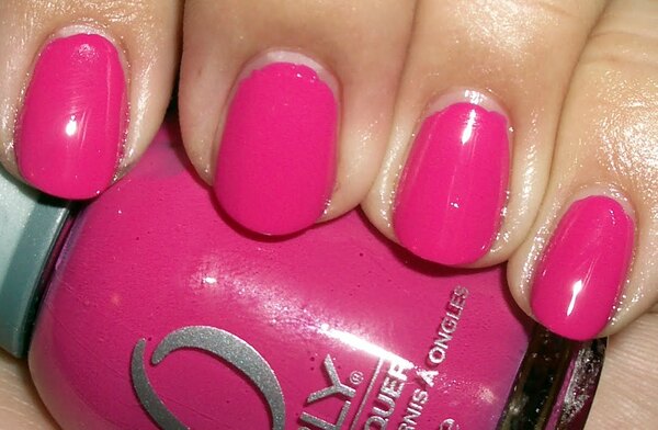 Nail polish swatch / manicure of shade Orly Blushing Bud