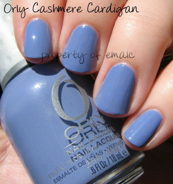 Nail polish swatch / manicure of shade Orly Cashmere Cardigan