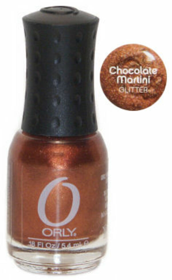 Nail polish swatch / manicure of shade Orly Chocolate Martini