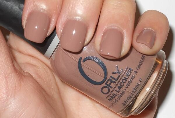 Nail polish swatch / manicure of shade Orly Coffee Break