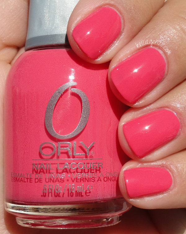 Nail polish swatch / manicure of shade Orly Coquette Cutie