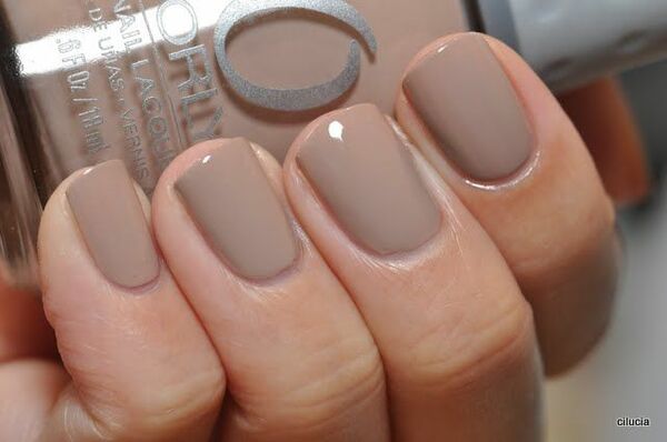 Nail polish swatch / manicure of shade Orly Country Club Khaki