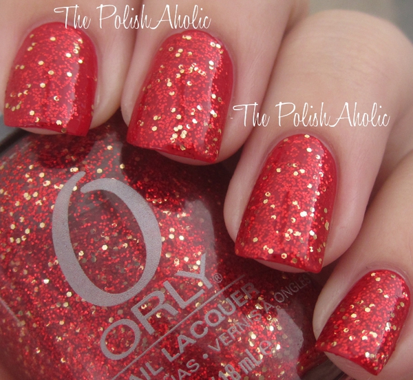 Nail polish swatch / manicure of shade Orly Devil May Care