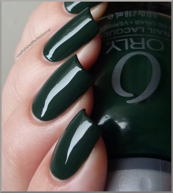 Nail polish swatch / manicure of shade Orly Enchanted Forest