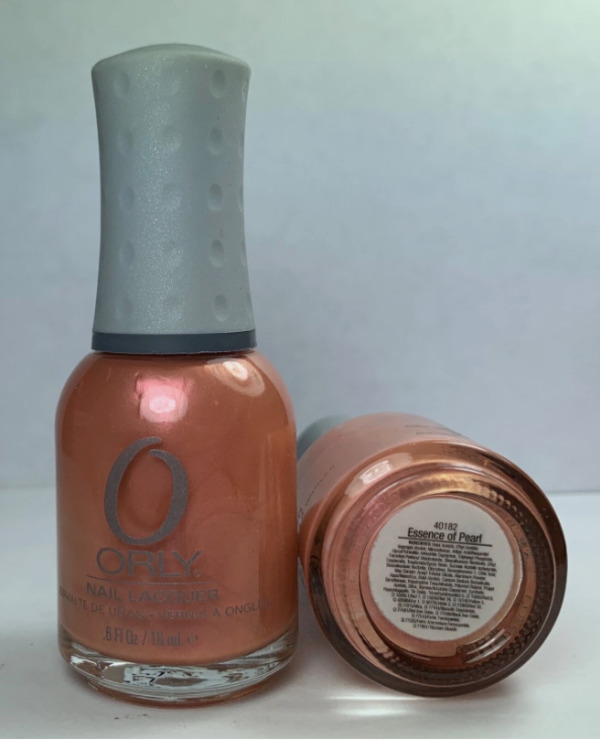 Nail polish swatch / manicure of shade Orly Essence of Pearl