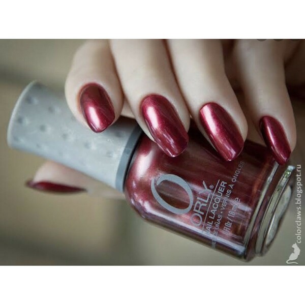 Nail polish swatch / manicure of shade Orly Ever Burgundy
