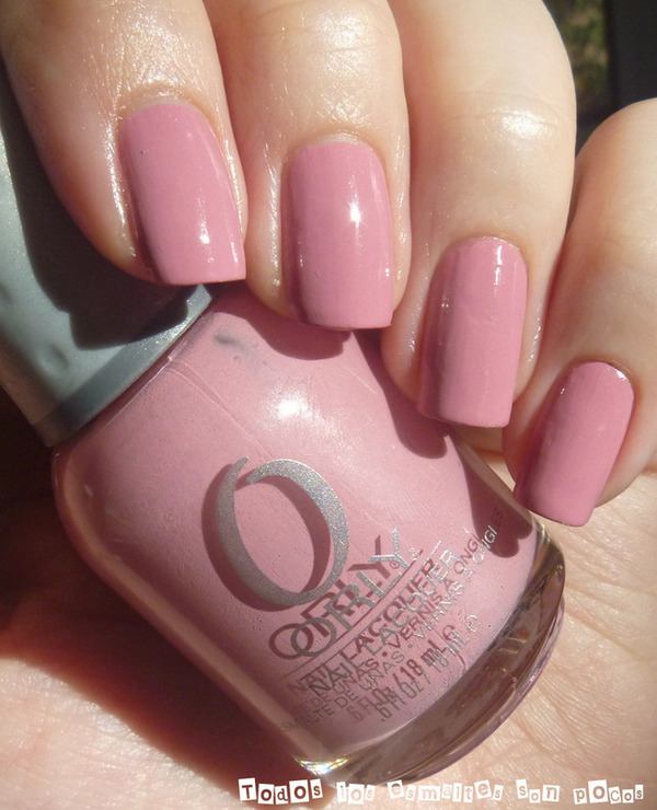 Nail polish swatch / manicure of shade Orly Everything's Rosy