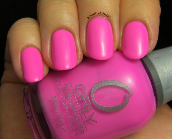 Nail polish swatch / manicure of shade Orly Fancy Fuchsia