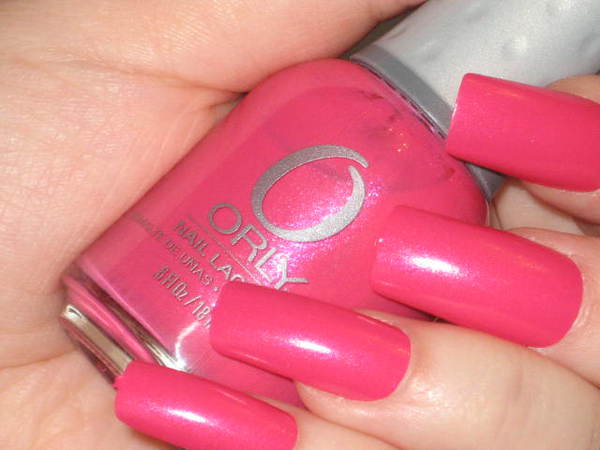 Nail polish swatch / manicure of shade Orly Fiesta