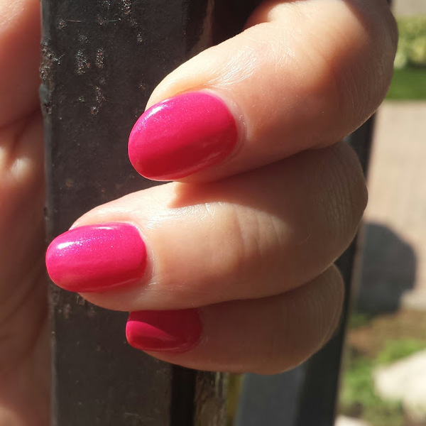 Nail polish swatch / manicure of shade Orly Fiesta