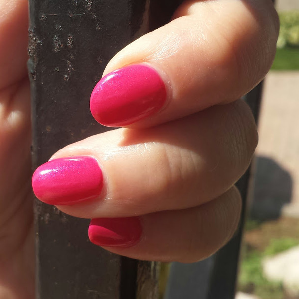 Nail polish swatch / manicure of shade Orly Fiesta
