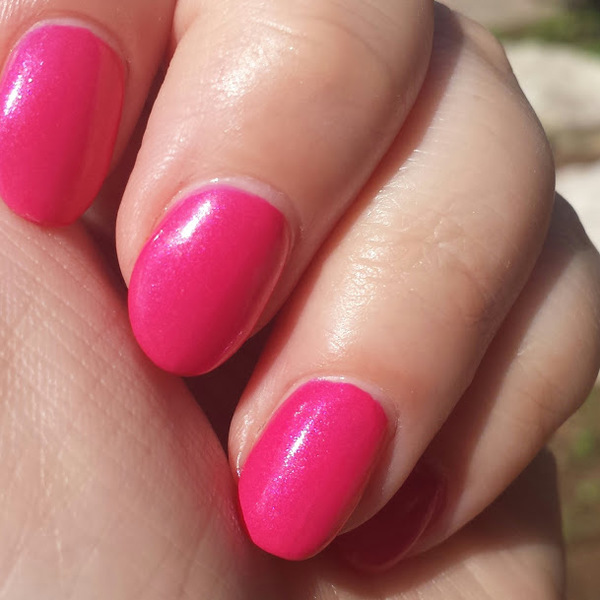 Nail polish swatch / manicure of shade Orly Fiesta