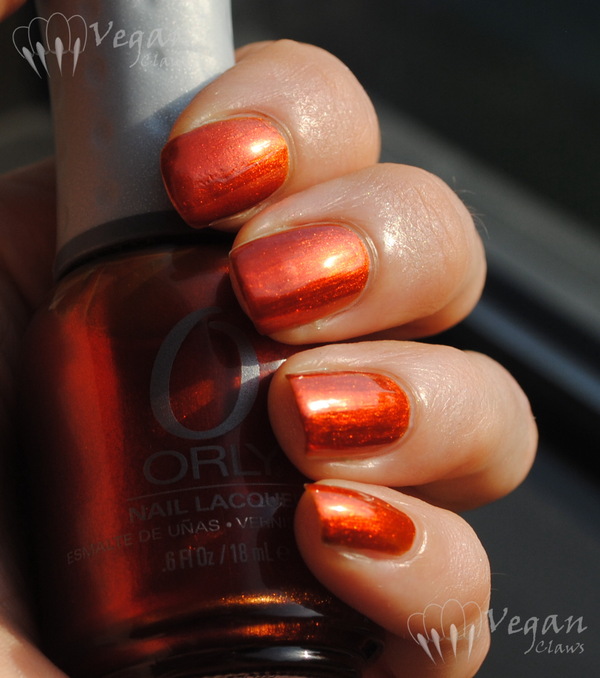 Nail polish swatch / manicure of shade Orly Flicker