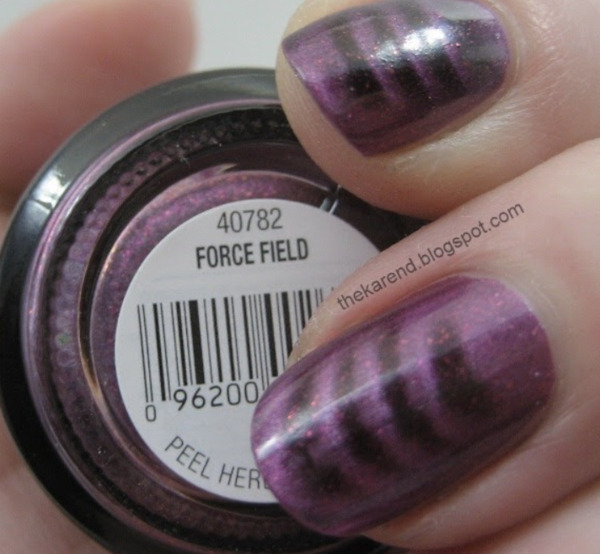 Nail polish swatch / manicure of shade Orly Force Field
