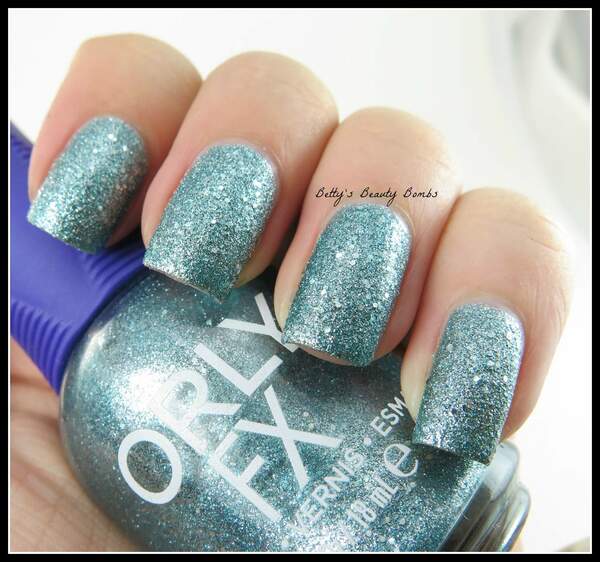 Nail polish swatch / manicure of shade Orly FX Aqua Pixel