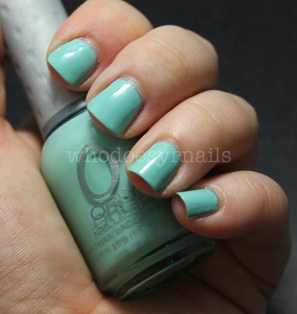 Nail polish swatch / manicure of shade Orly Gumdrop
