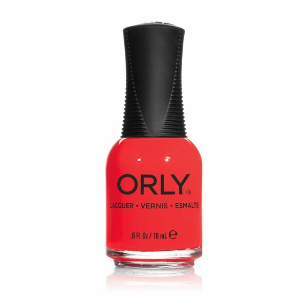 Nail polish swatch / manicure of shade Orly Hot Shot