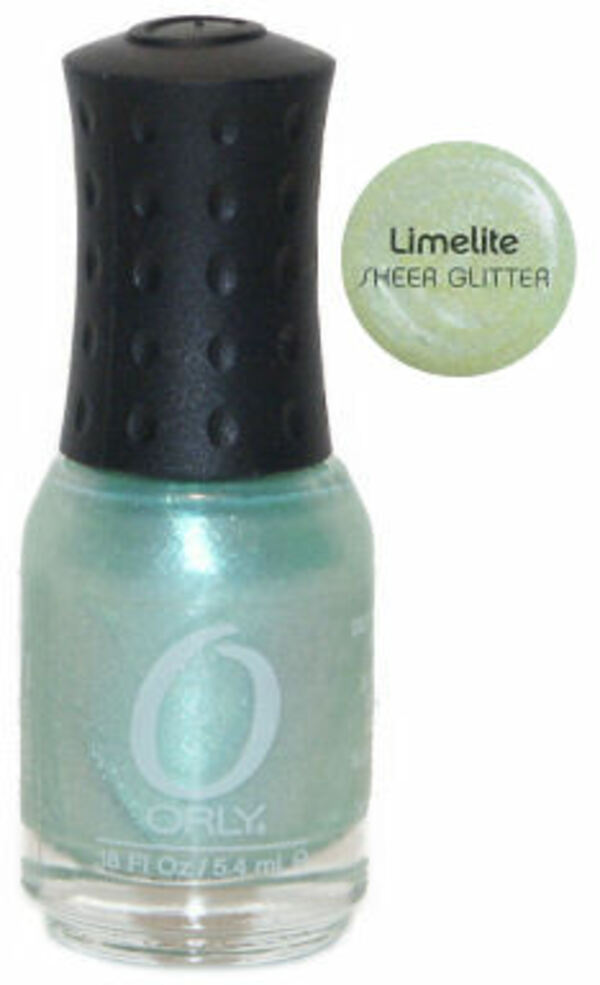 Nail polish swatch / manicure of shade Orly Limelite