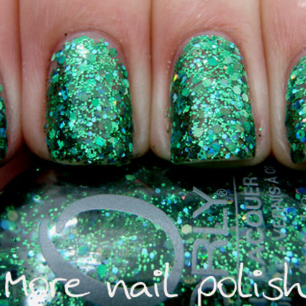 Nail polish swatch / manicure of shade Orly Mermaid Tale