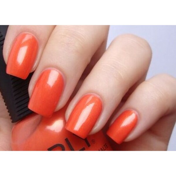 Nail polish swatch / manicure of shade Orly Orange Sorbet
