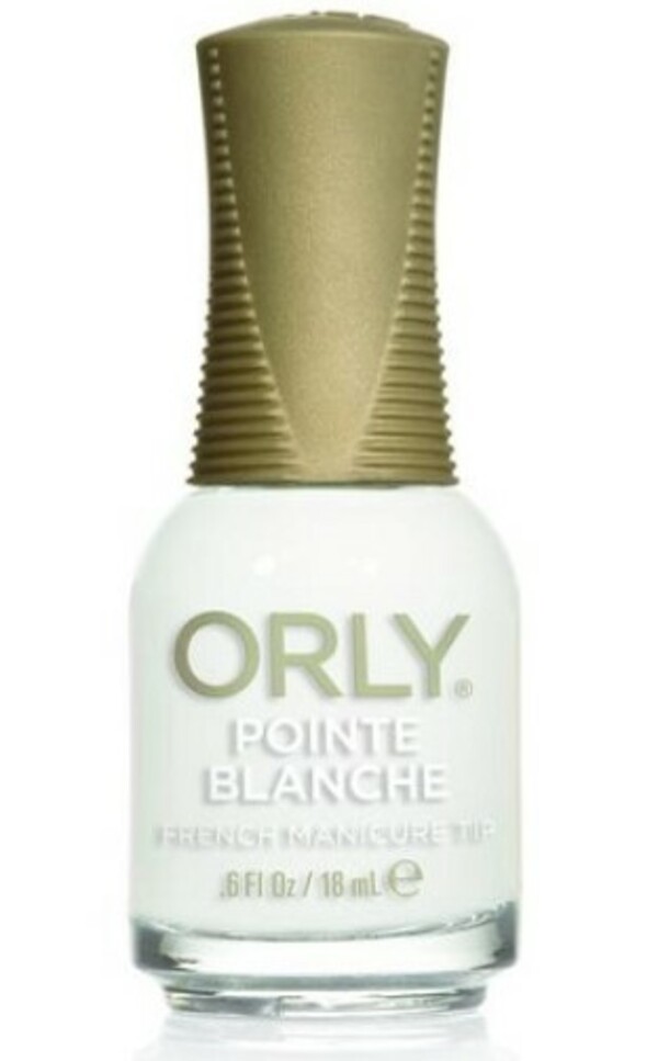 Nail polish swatch / manicure of shade Orly Pointe Blanche
