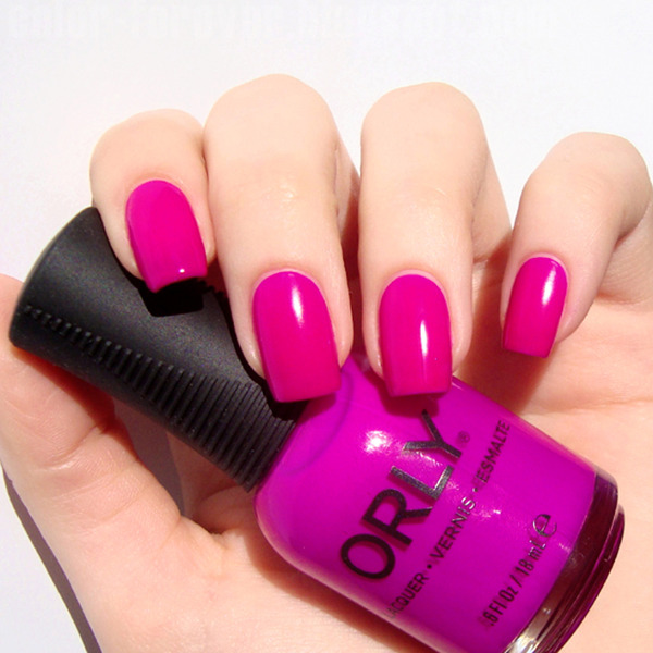 Nail polish swatch / manicure of shade Orly Purple Crush