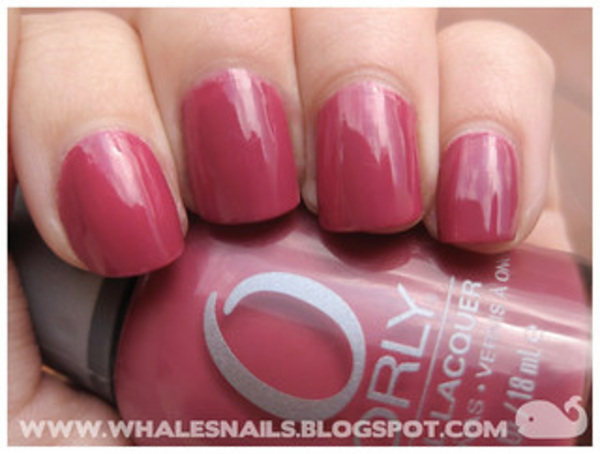 Nail polish swatch / manicure of shade Orly Quite Contrary Berry