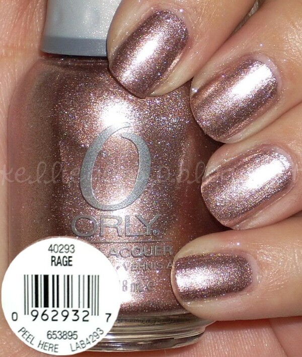 Nail polish swatch / manicure of shade Orly Rage