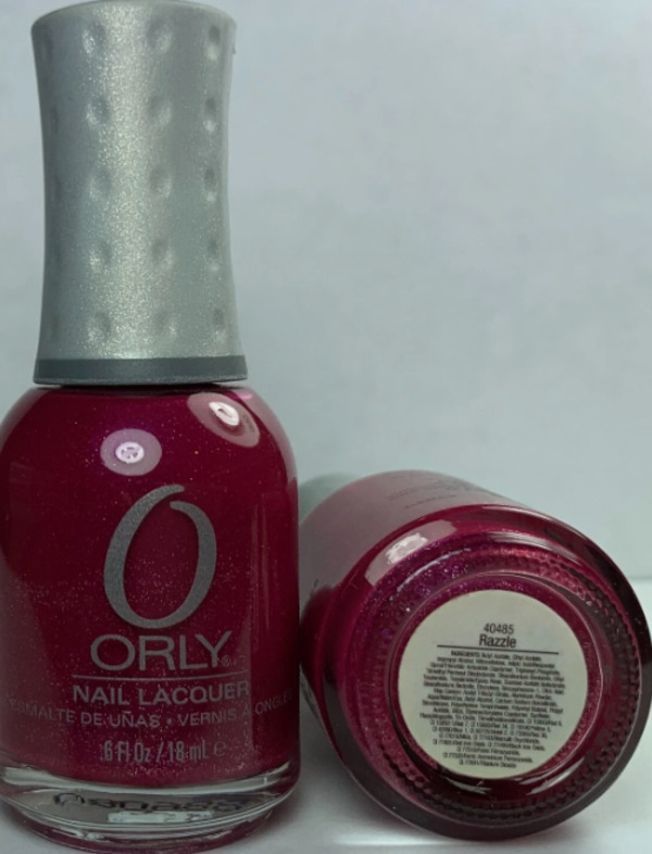 Nail polish swatch / manicure of shade Orly Razzle