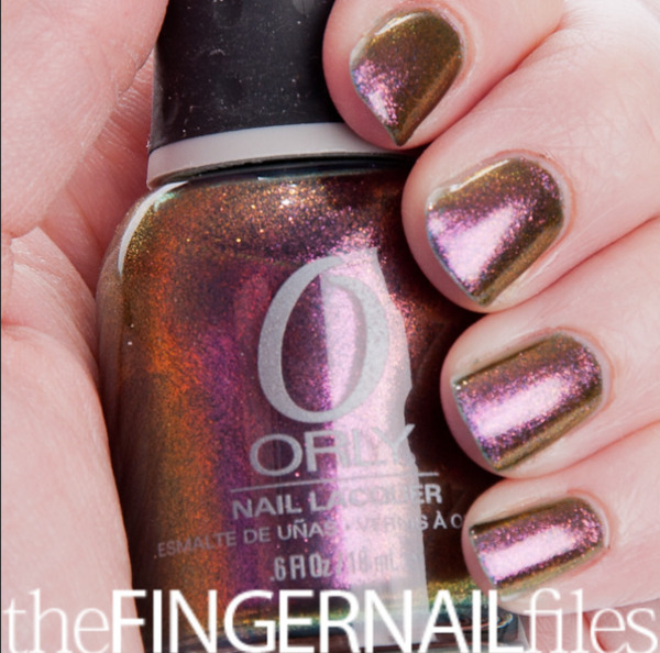 Nail polish swatch / manicure of shade Orly Space Cadet