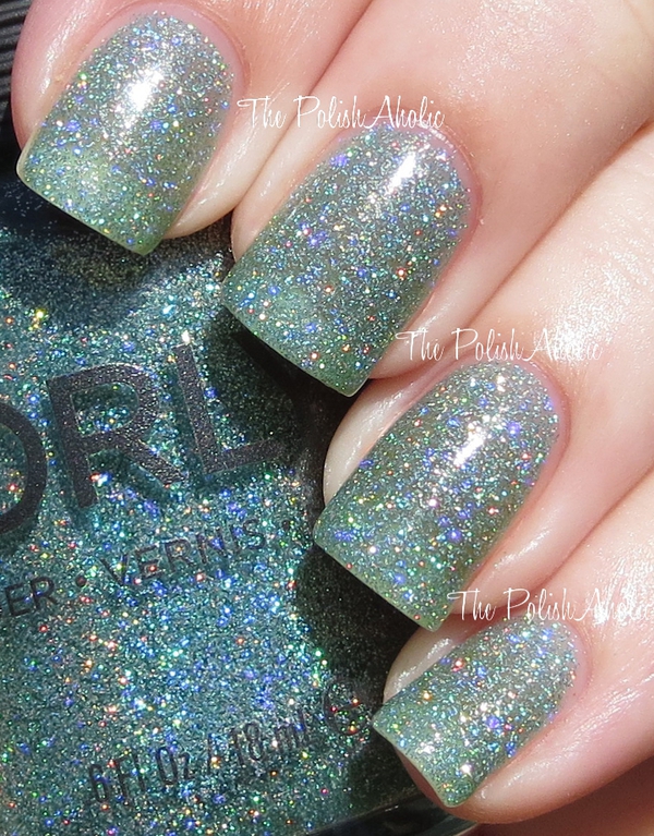 Nail polish swatch / manicure of shade Orly Sparkling Garbage
