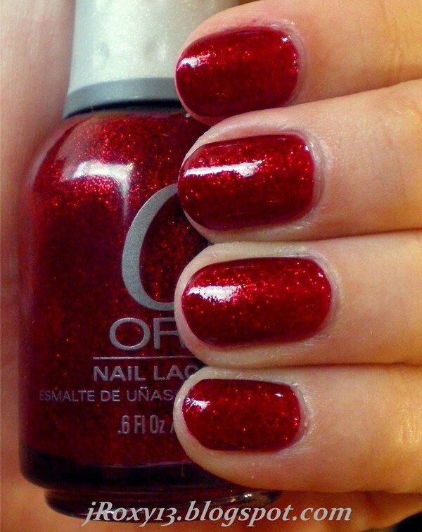 Nail polish swatch / manicure of shade Orly Star Spangled