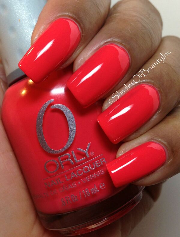 Nail polish swatch / manicure of shade Orly Terracotta