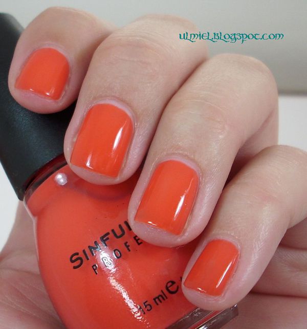 Nail polish swatch / manicure of shade Sinful Colors Big Daddy