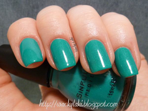 Nail polish swatch / manicure of shade Sinful Colors Rise and Shine