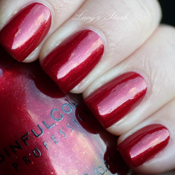 Nail polish swatch / manicure of shade Sinful Colors Sugar Sugar