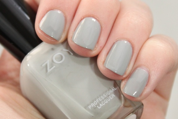 Nail polish swatch / manicure of shade Zoya Dove