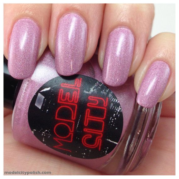 Nail polish swatch / manicure of shade Model City Polish Sugar Rush